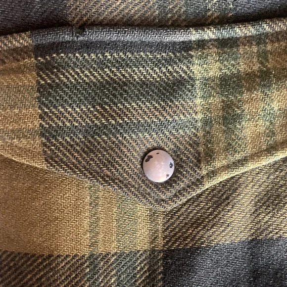 Pendleton Green and Brown Plaid Shirt Jacket - Picture 5 of 15